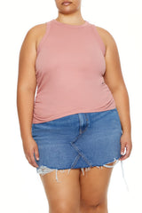 Plus Size Cotton-Blend Tank Top - Forever 21