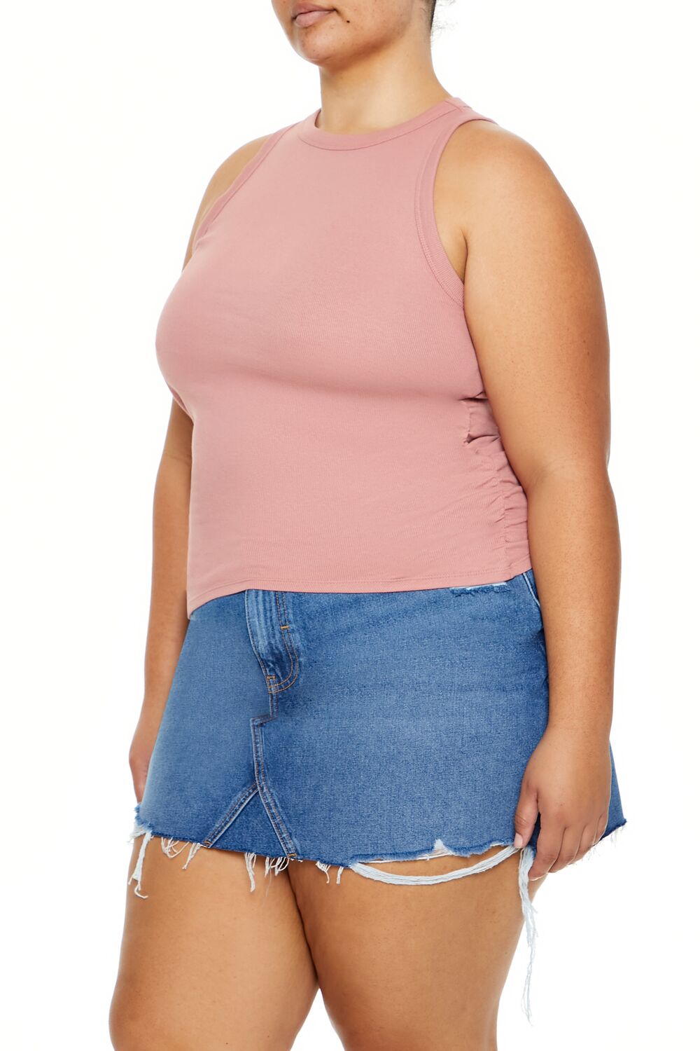Plus Size Cotton-Blend Tank Top - Forever 21