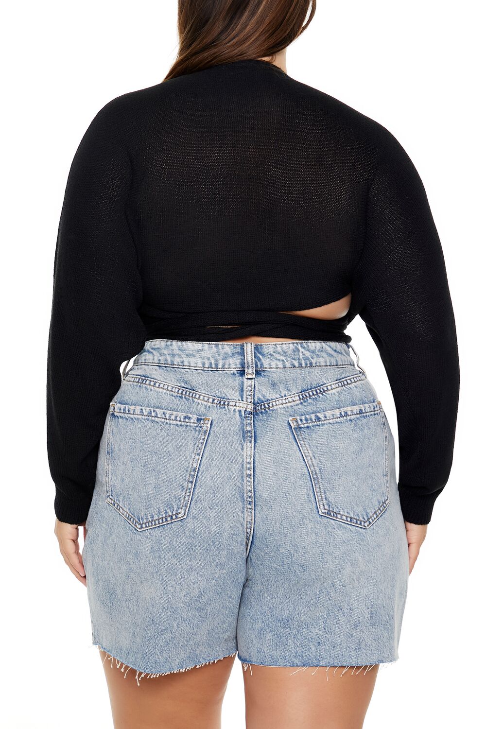 Plus Size Sweater-Knit Wrap Top - Forever 21