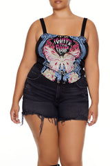 Plus Size Ignite the Flame Crop Top - Forever 21