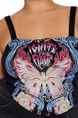 Plus Size Ignite the Flame Crop Top - Forever 21