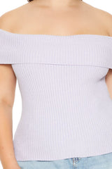 Plus Size Tie-Back Sweater-Knit Top - Forever 21