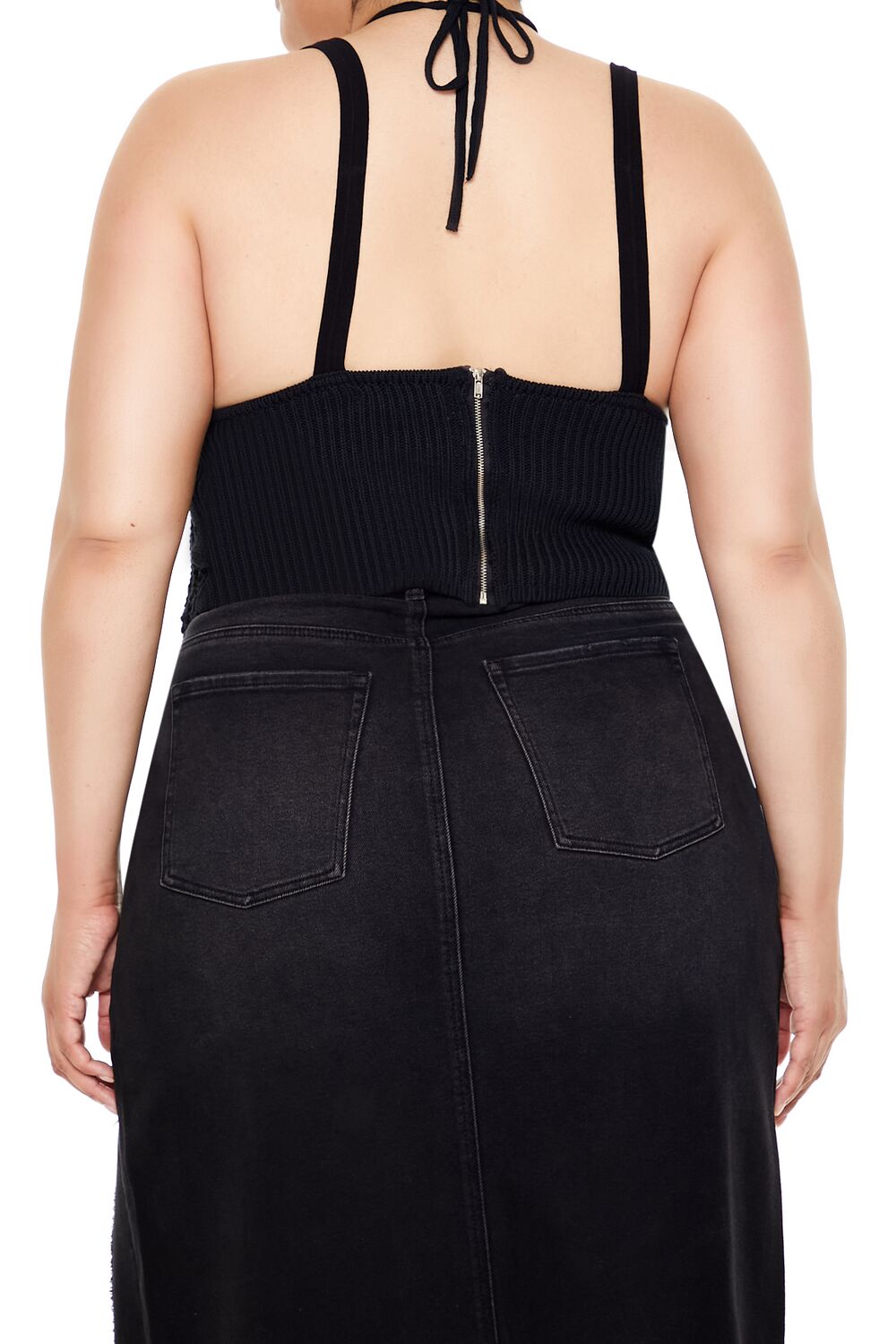 Plus Size Sweater-Knit Strappy Cami - Forever 21