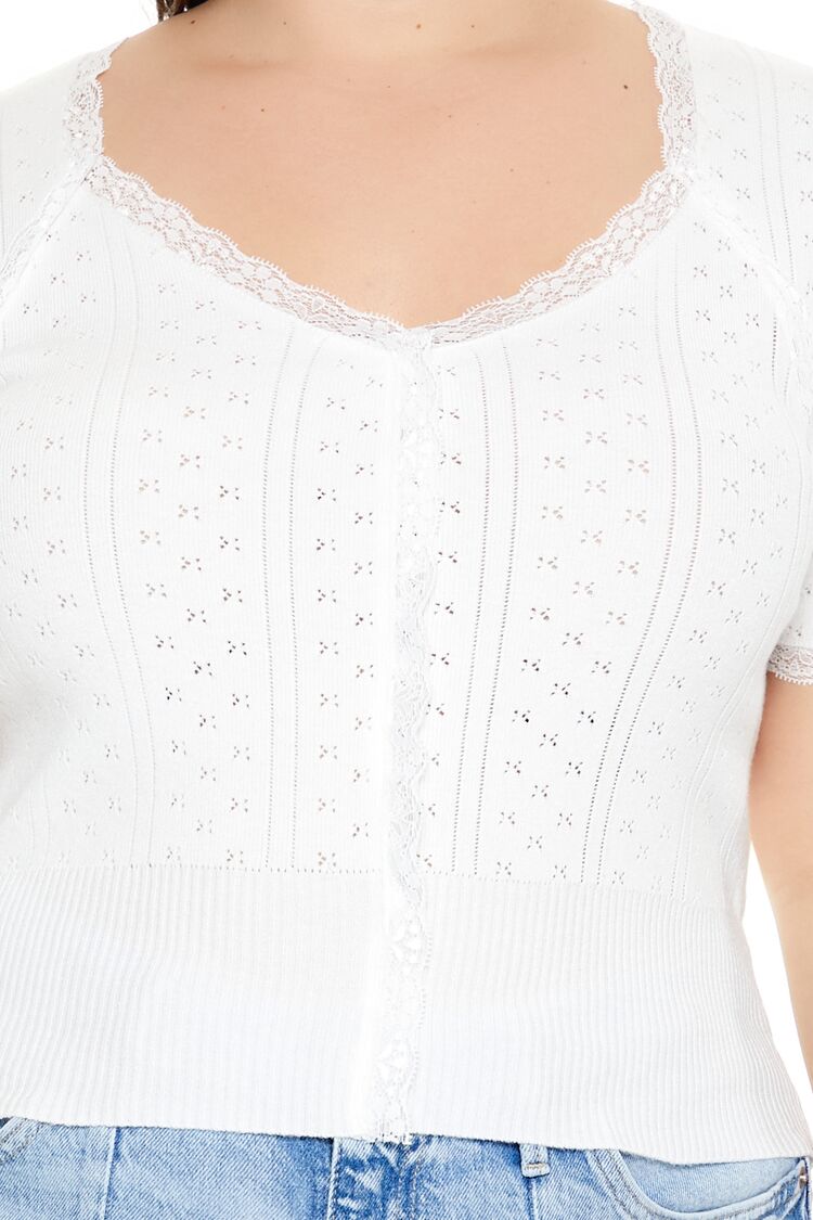 Plus Size Sweater-Knit Crop Top - Forever 21
