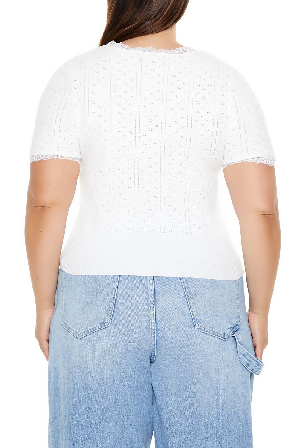 Plus Size Sweater-Knit Crop Top - Forever 21