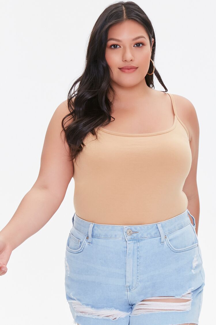 Plus Size Basic Cami Bodysuit - Forever 21