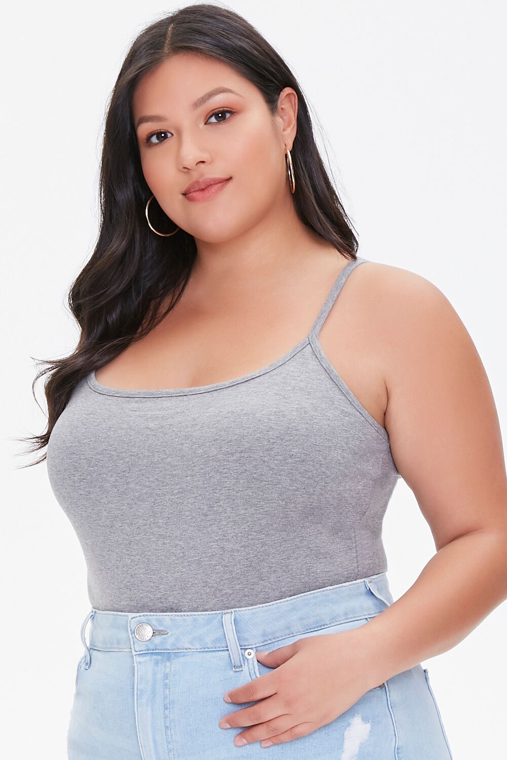 Plus Size Basic Cami Bodysuit - Forever 21