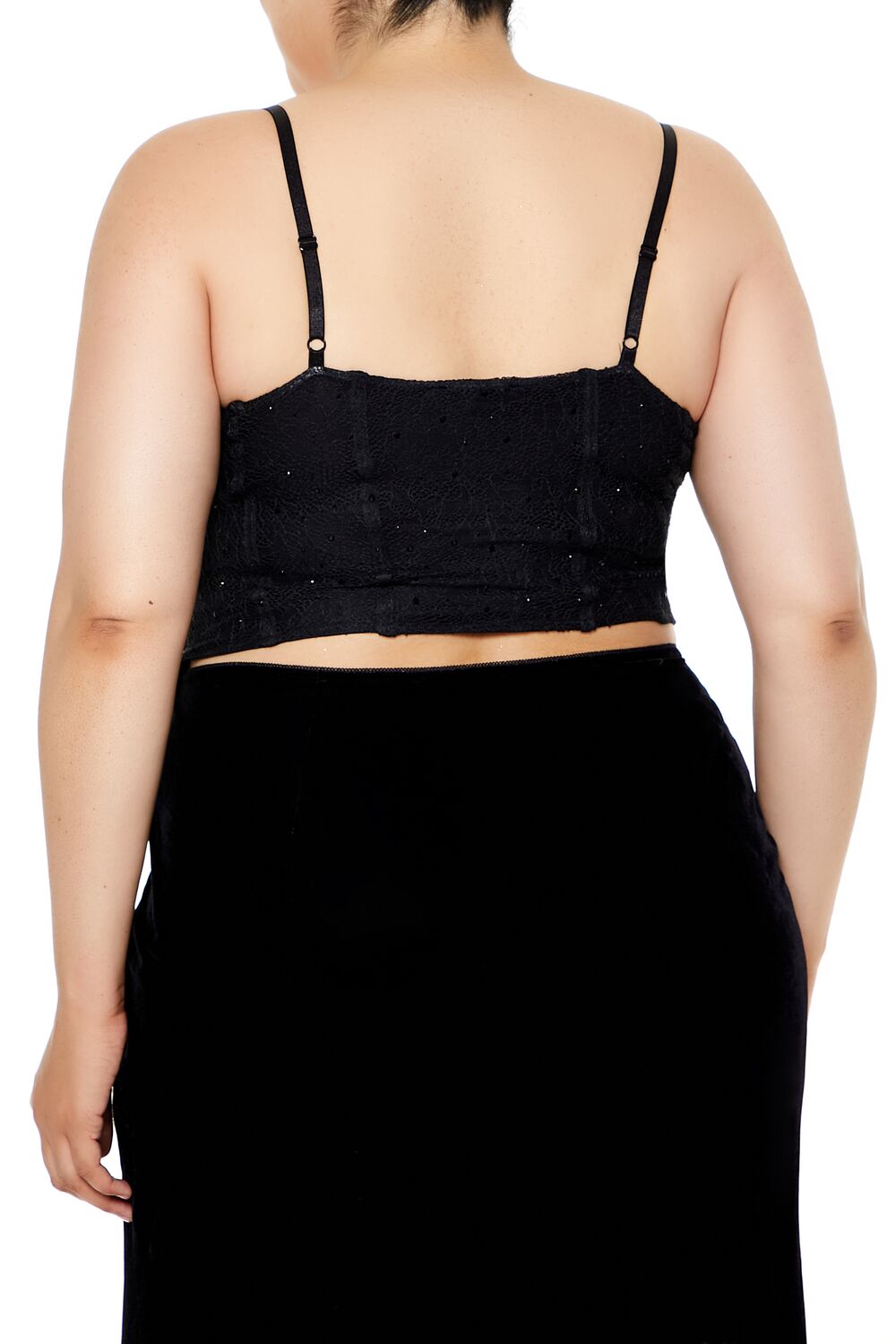 Plus Size Sequin Corset Cami - Forever 21