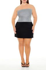Plus Size Metallic Tube Top - Forever 21