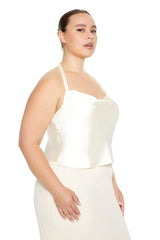 Plus Size Satin Halter Top - Forever 21