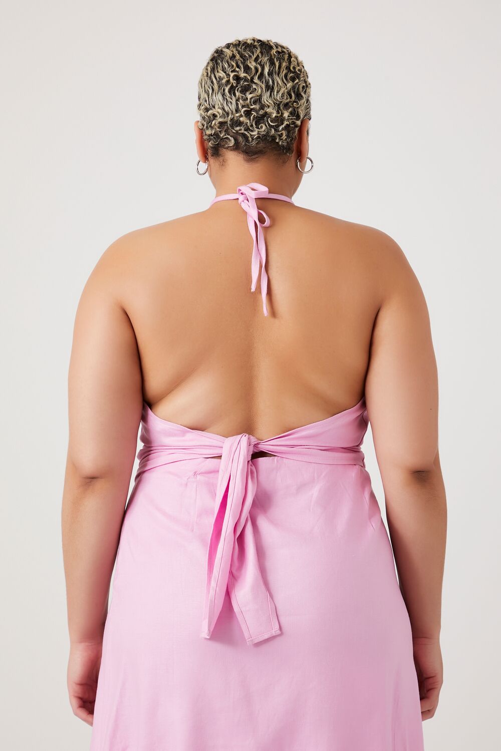 Plus Size Knotted Halter Top - Forever 21