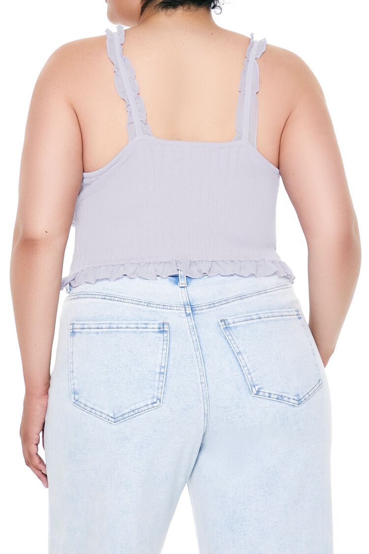 Plus Size Ruffle Sweater-Knit Cami - Forever 21