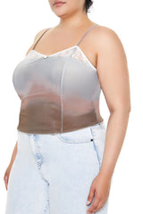 Plus Size Gradient Cropped Cami - Forever 21