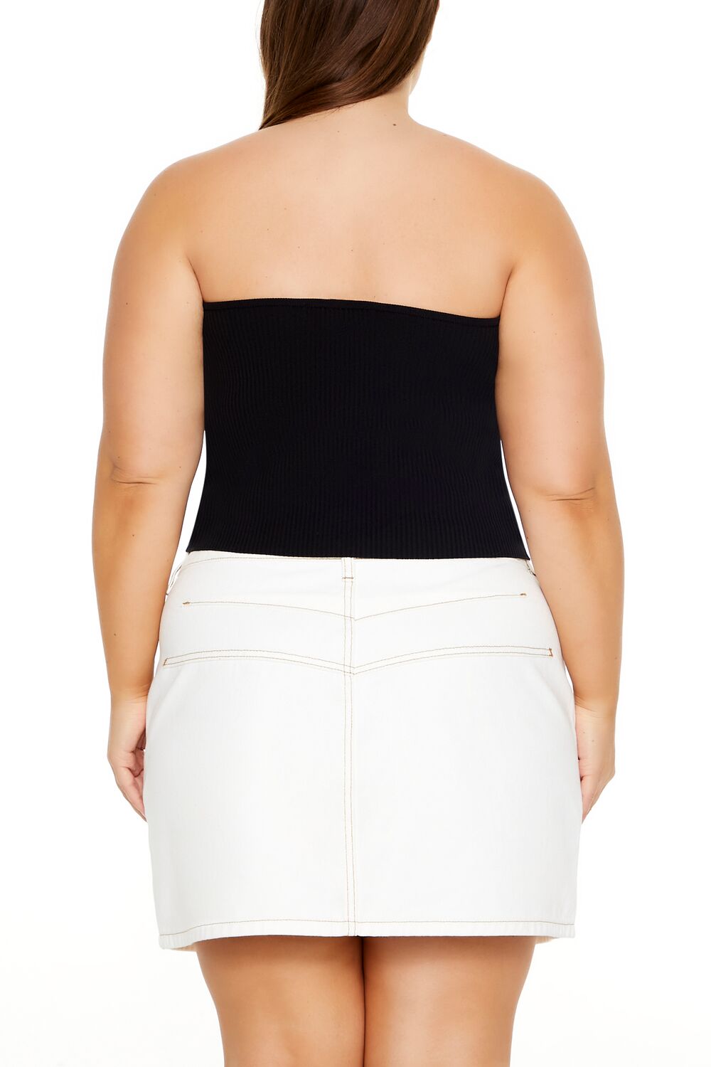 Plus Size Sweater-Knit Tube Top - Forever 21