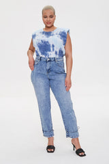 Padded Tie-Dye Muscle Tee - Forever 21