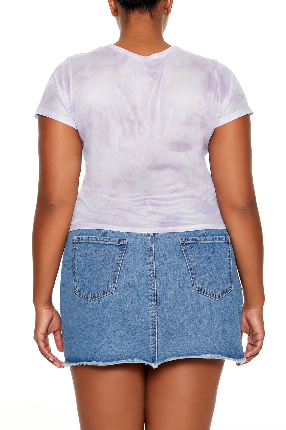 Plus Size Keep Shining Tie-Dye Tee - Forever 21