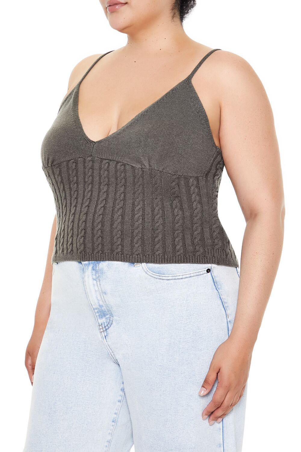 Plus Size Sweater-Knit Cami - Forever 21
