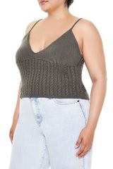 Plus Size Sweater-Knit Cami - Forever 21