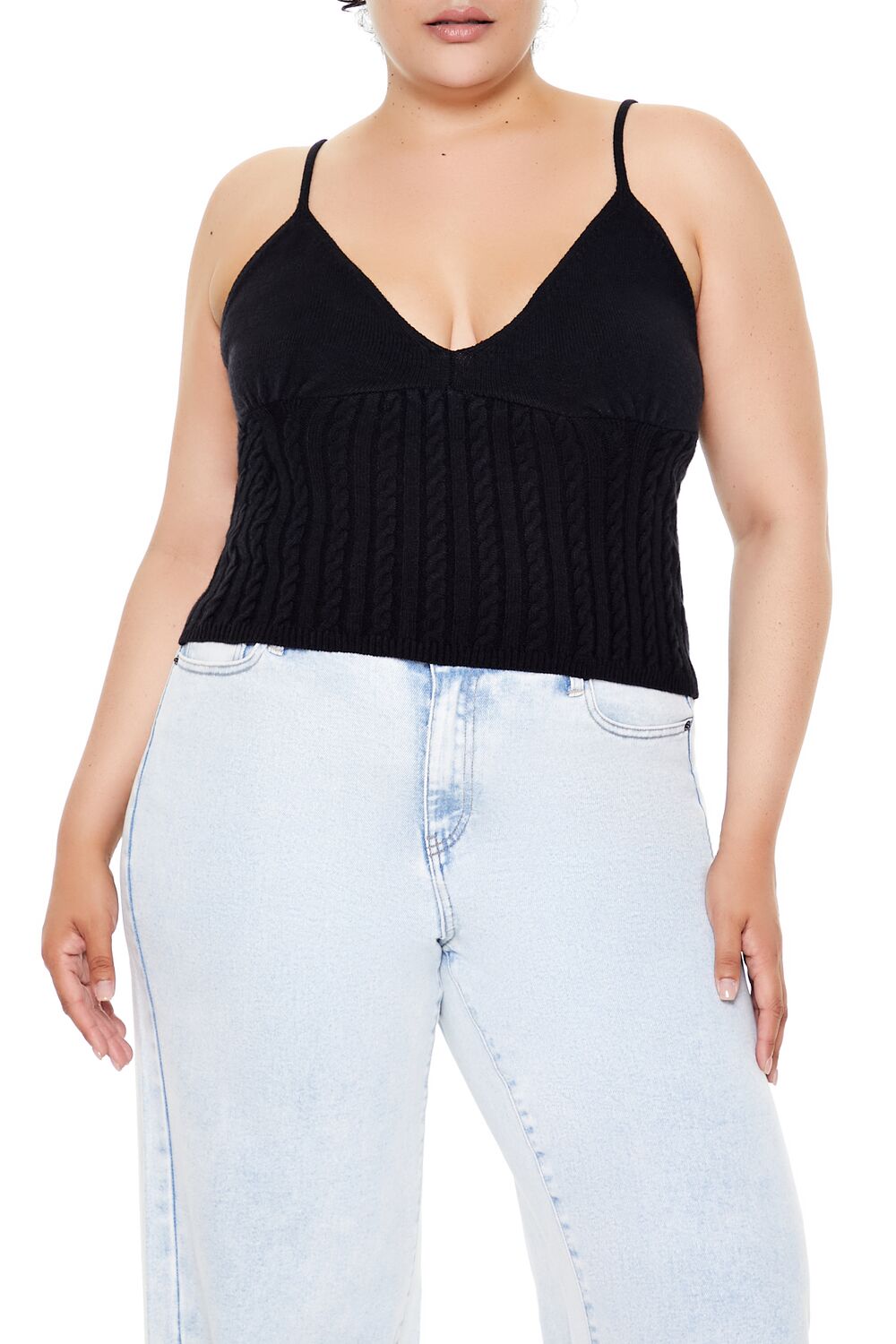 Plus Size Sweater-Knit Cami - Forever 21