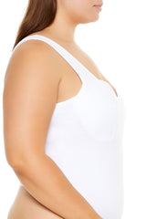 Plus Size Ponte Knit Thong Bodysuit - Forever 21