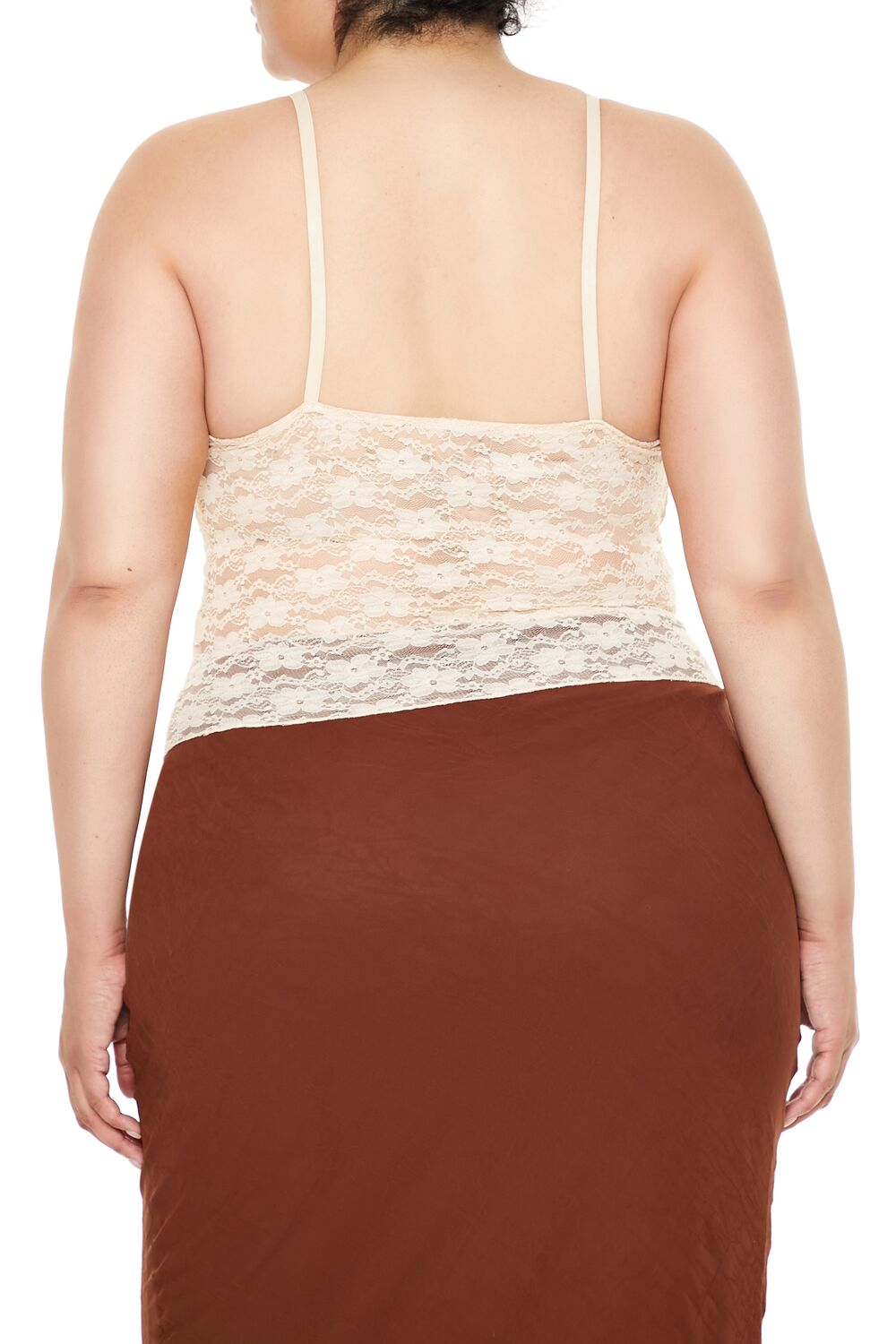 Plus Size Sheer Lace Cami - Forever 21