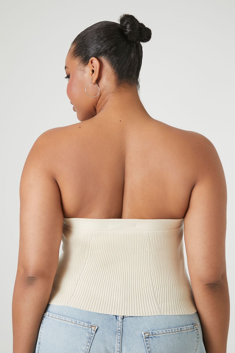 Plus Size Sweater-Knit Tube Top - Forever 21