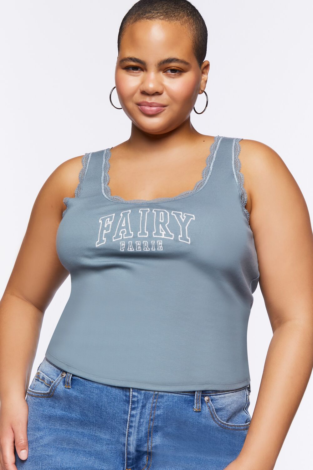 Plus Size Fairy Graphic Tank Top - Forever 21