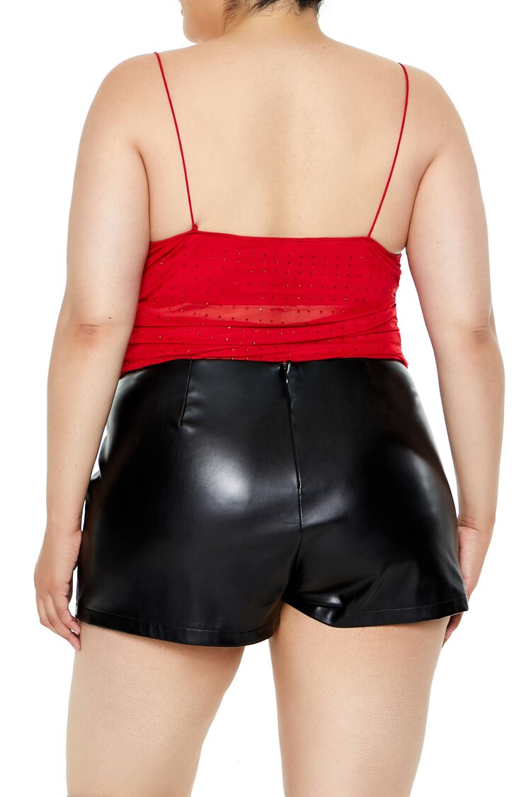 Plus Size Clip Dot Cowl Cami - Forever 21