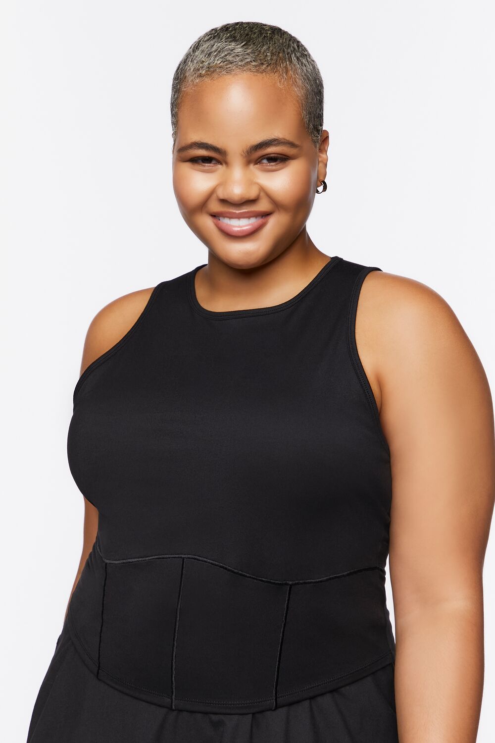 Plus Size Active Cropped Tank Top - Forever 21