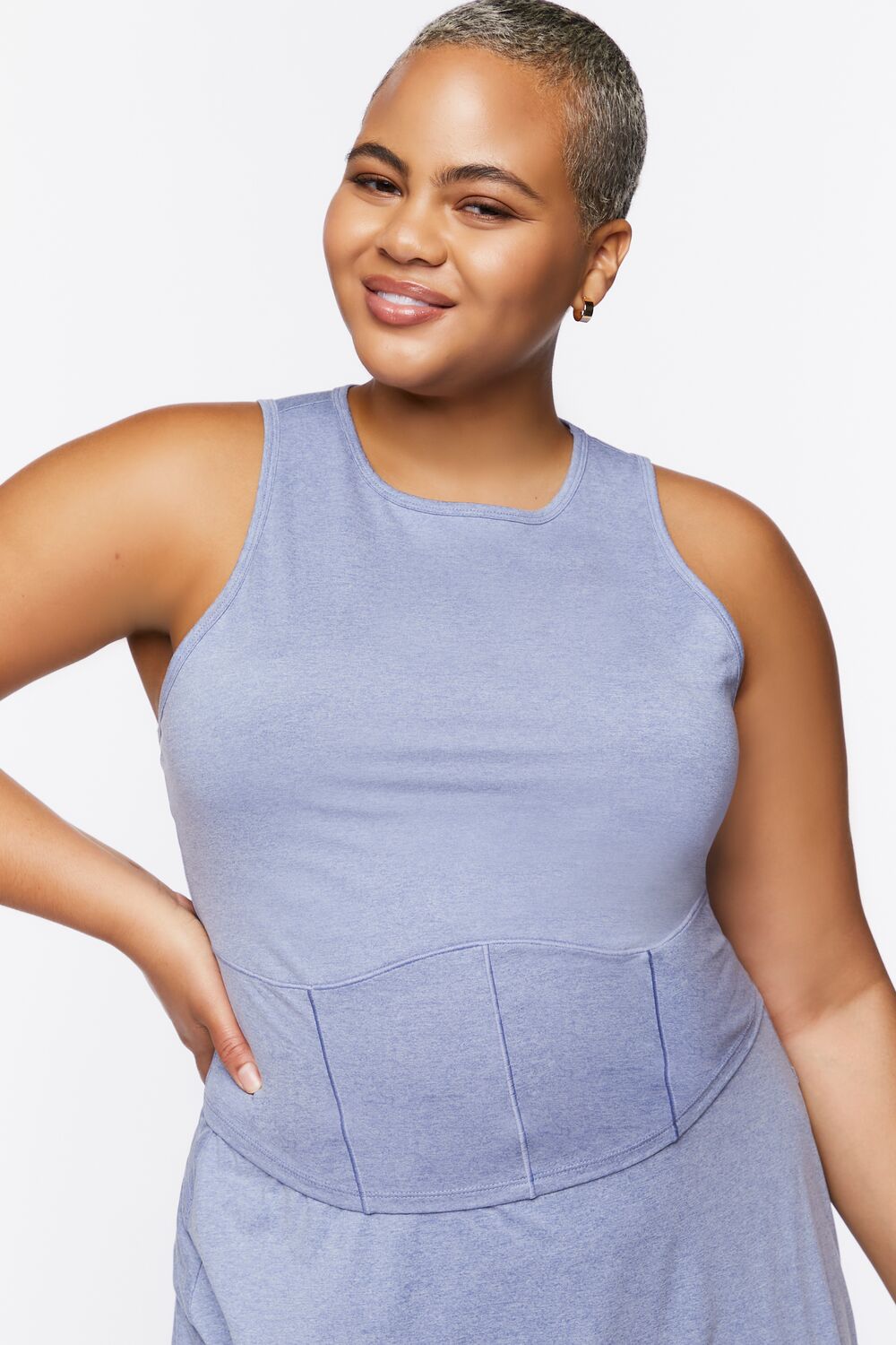 Plus Size Active Cropped Tank Top - Forever 21