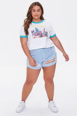 Plus Size Moxi Skates Ringer Tee - Forever 21