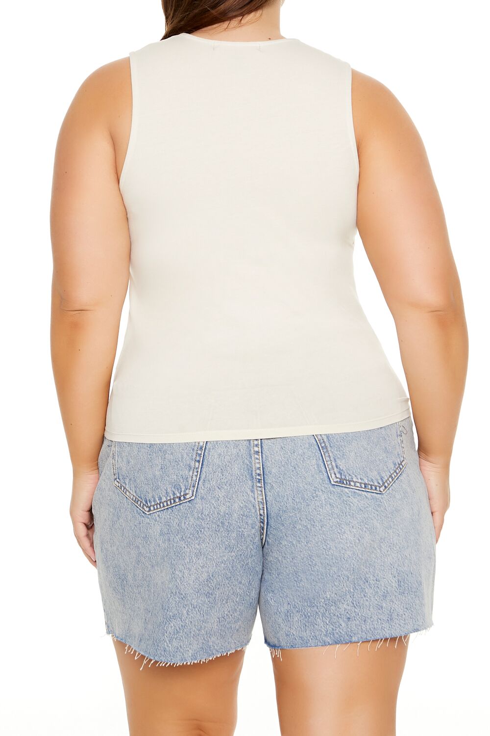 Plus Size Ruched Cutout Tank Top - Forever 21