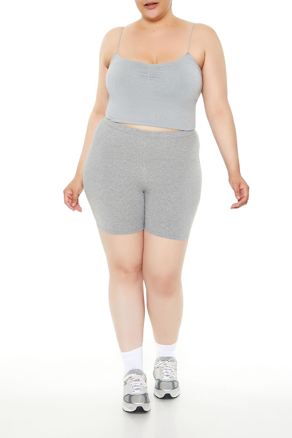 Plus Size Seamless Cropped Cami - Forever 21