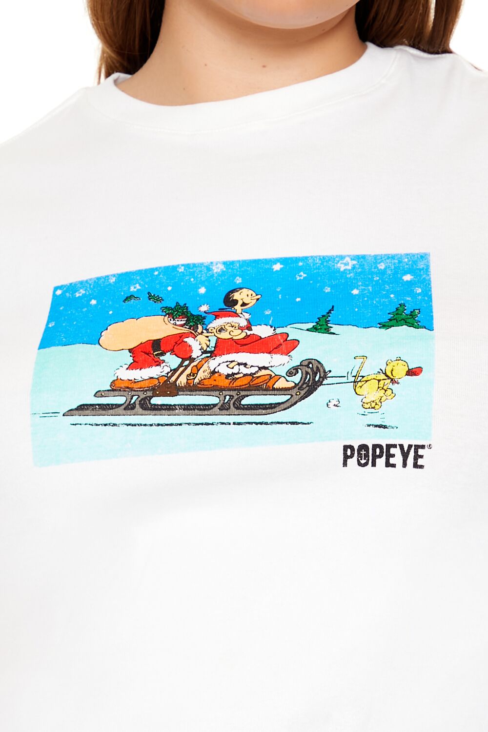 Plus Size Popeye Christmas Baby Tee - Forever 21