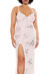 Plus Size Sequin Beaded Maxi Dress - Forever 21