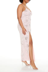 Plus Size Sequin Beaded Maxi Dress - Forever 21