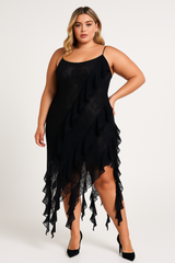 Plus Size Cascading Ruffle Dress - Forever 21