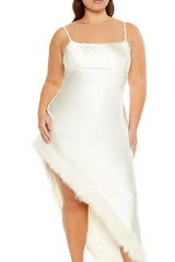 Plus Size Faux Fur-Trim Maxi Dress - Forever 21