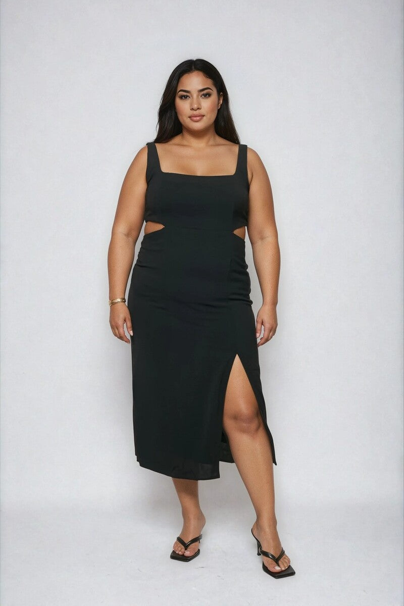 Plus Size Cutout Bodycon Midi Dress - Forever 21