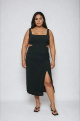 Plus Size Cutout Bodycon Midi Dress - Forever 21