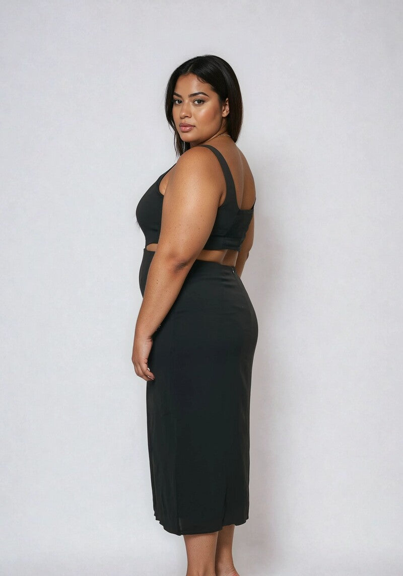 Plus Size Cutout Bodycon Midi Dress - Forever 21