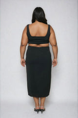 Plus Size Cutout Bodycon Midi Dress - Forever 21