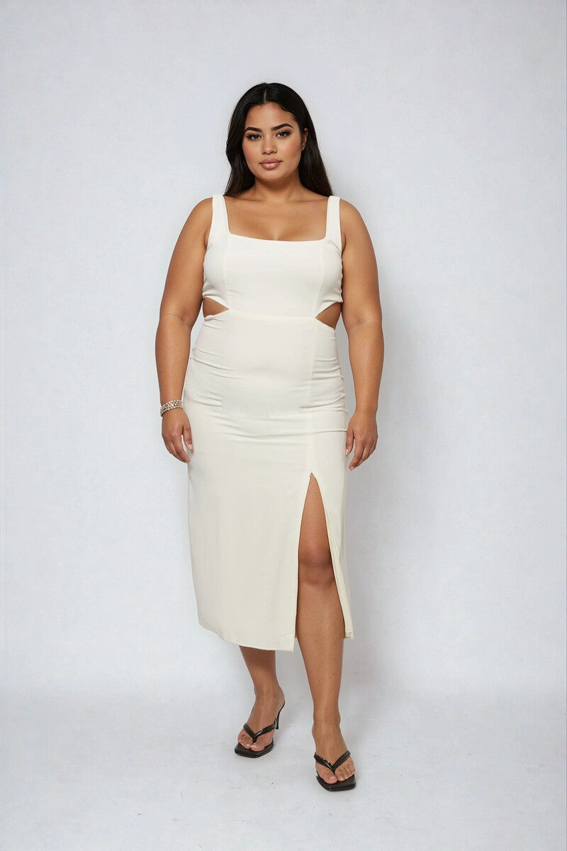 Plus Size Cutout Bodycon Midi Dress - Forever 21