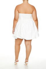 Plus Size Bubble-Hem Mini Dress - Forever 21