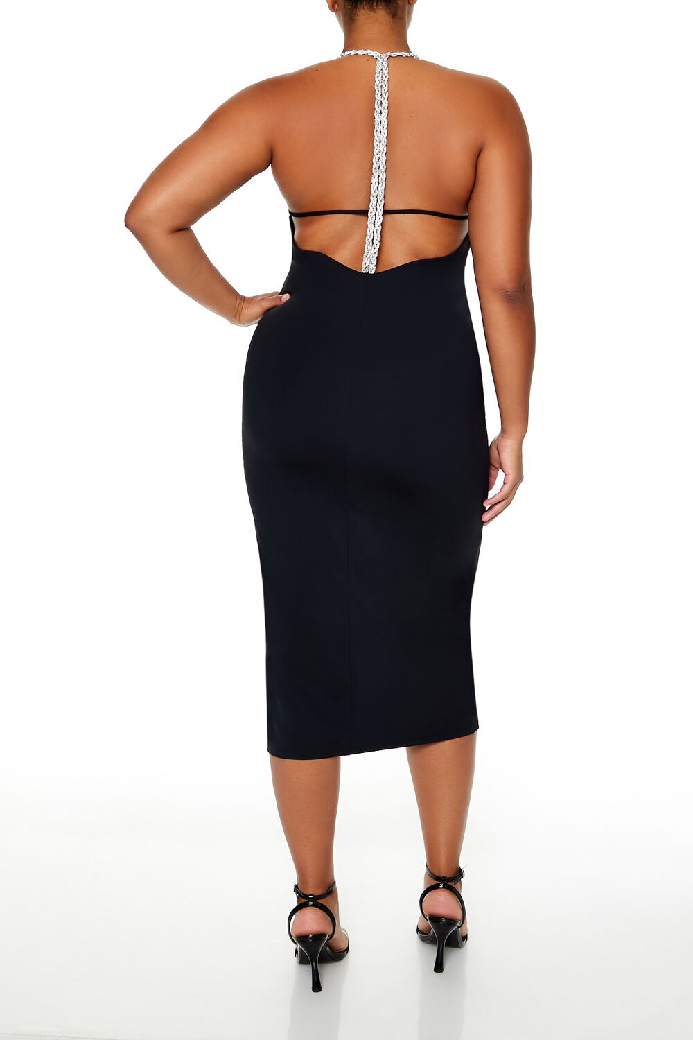 Plus Size Embellished Halter Maxi Dress - Forever 21
