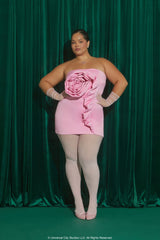 Plus Size Wicked Rosette Tube Dress - Forever 21