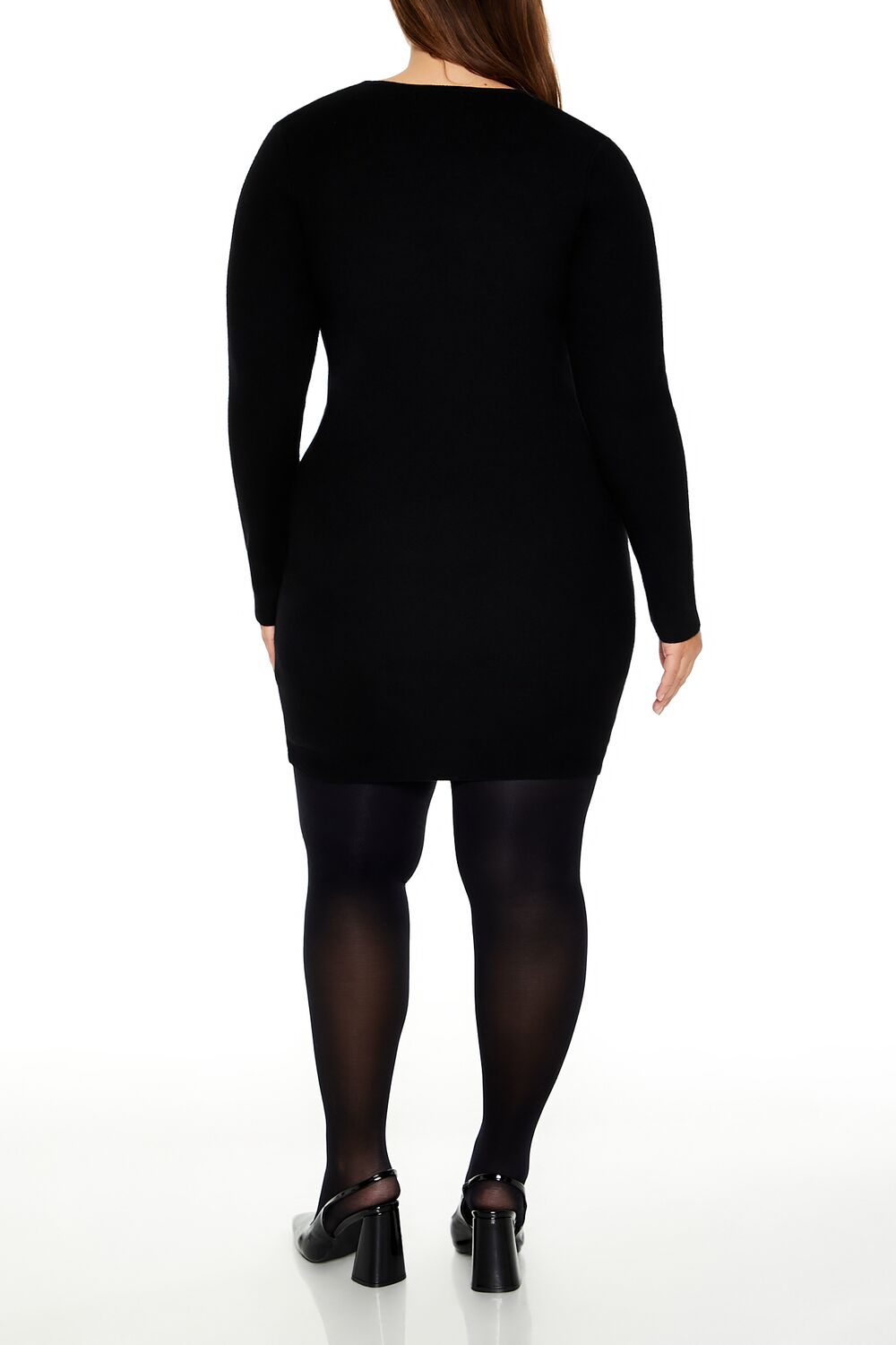 Plus Size Satin Bow Mini Dress - Forever 21