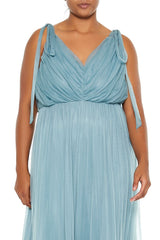Plus Size Tiered Tie-Strap Maxi Dress - Forever 21