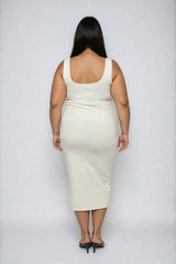 Plus Size Ponte Knit Bodycon Midi Dress - Forever 21