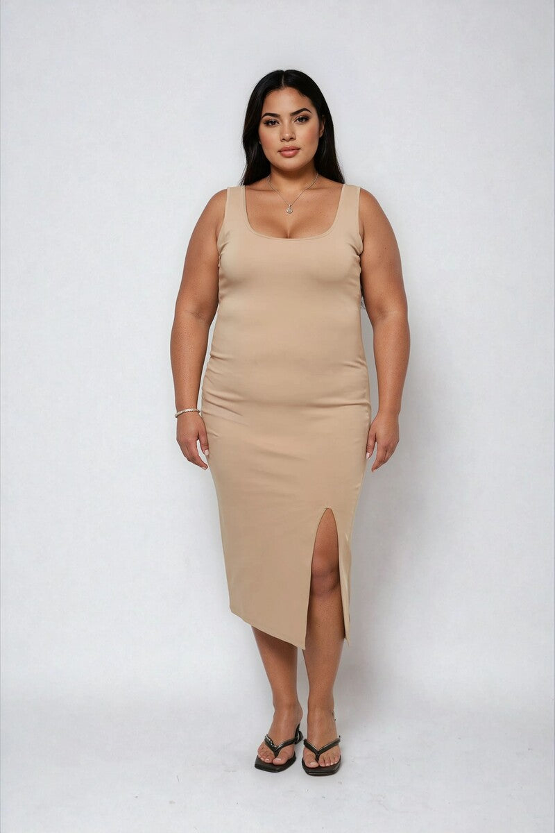 Plus Size Ponte Knit Bodycon Midi Dress - Forever 21